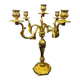 Very large five-light candelabra, in the Louis XV rocaille style, made of gilt bronze.