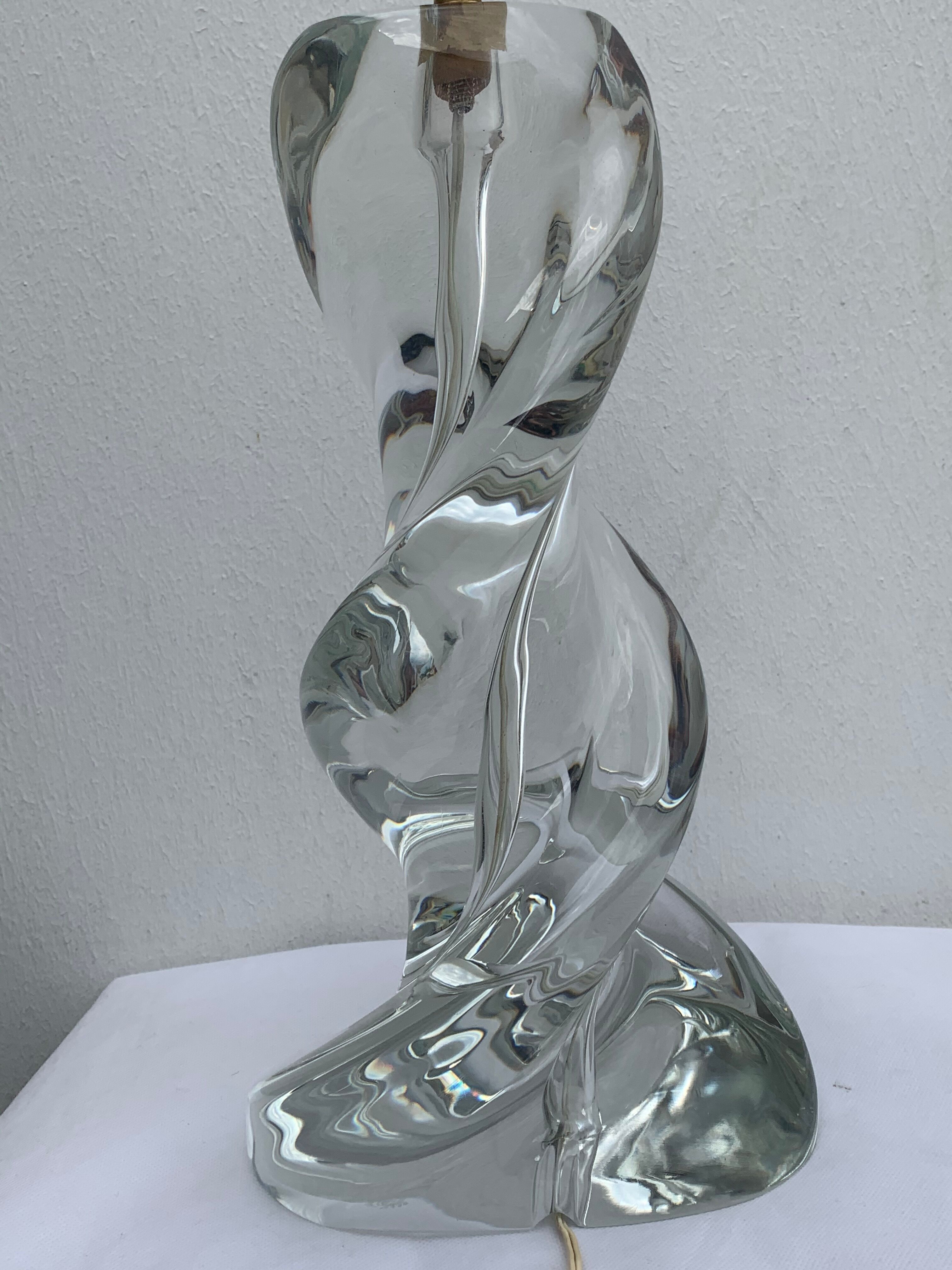 Sèvres crystal lamp foot