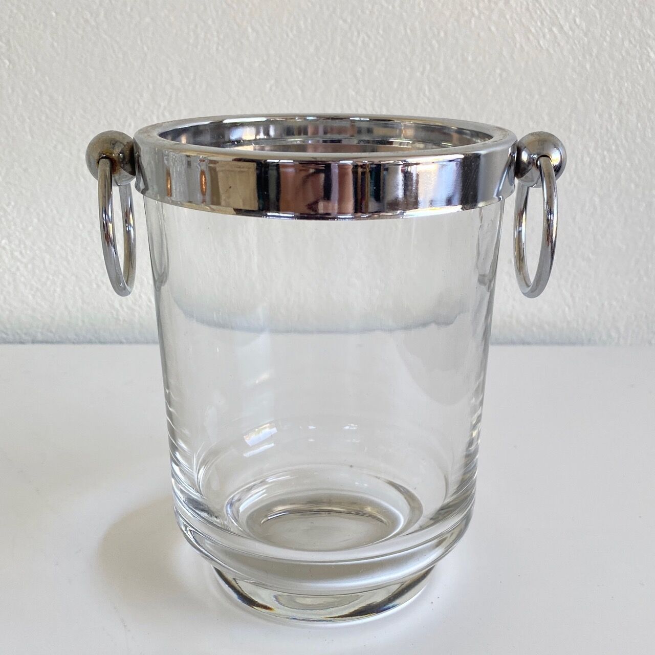 Vintage Italian glass ice bucket