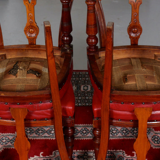 Set of four chairs of Victorian