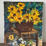 Still life with sunflowers