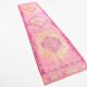 3x12 Vintage Pink & Orange Vintage Runner Rug, 90x359Cm