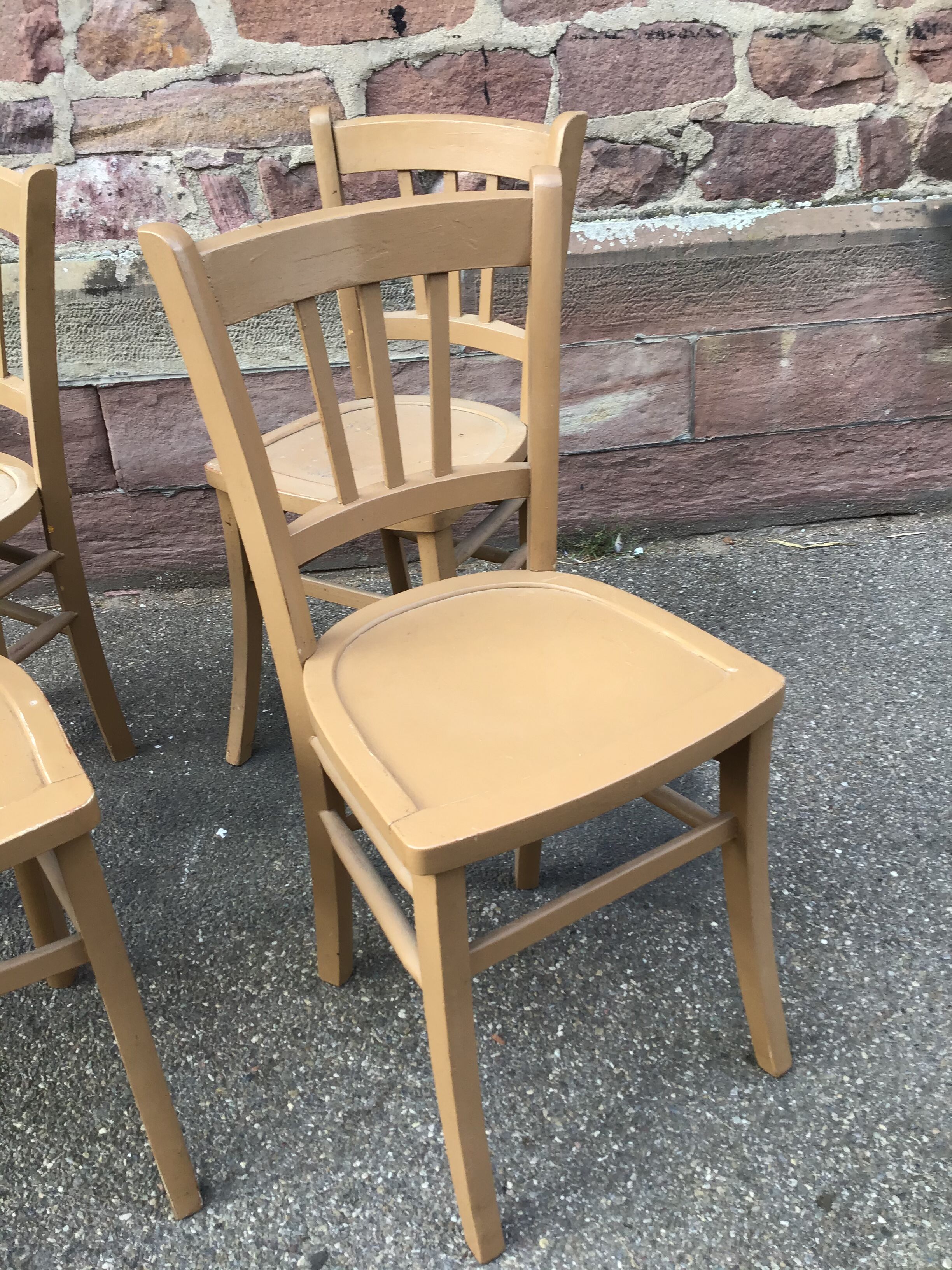 Set of 4 vintage bistro chairs