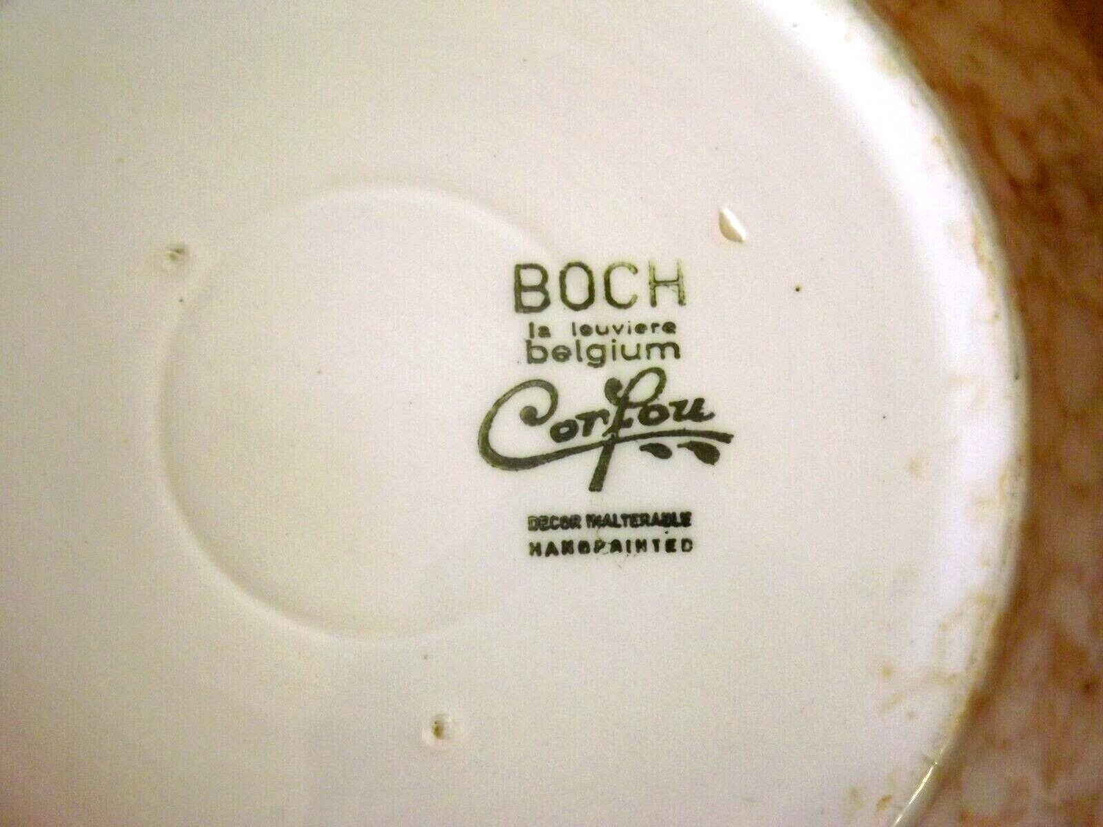 Vintage Boch La Louvière Corfou Collection Large Serving Dish with Lid