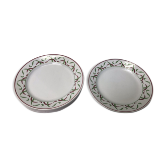 Set of 6 plates Lunéville