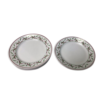 Set of 6 plates Lunéville