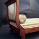 Walnut recamier bench Napoleon III daybed mid-nineteenth century