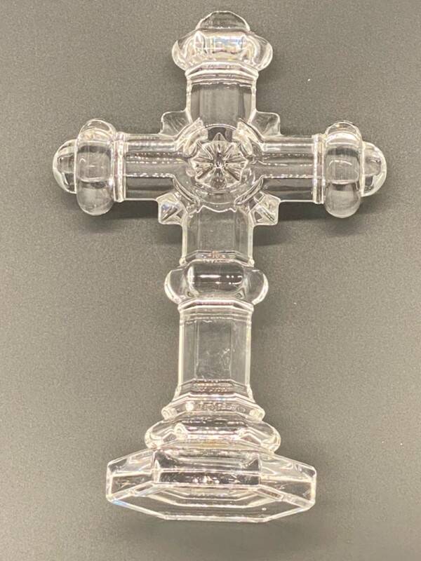 Lead Crystal Cross with rounded edges Made in Germany 🌟