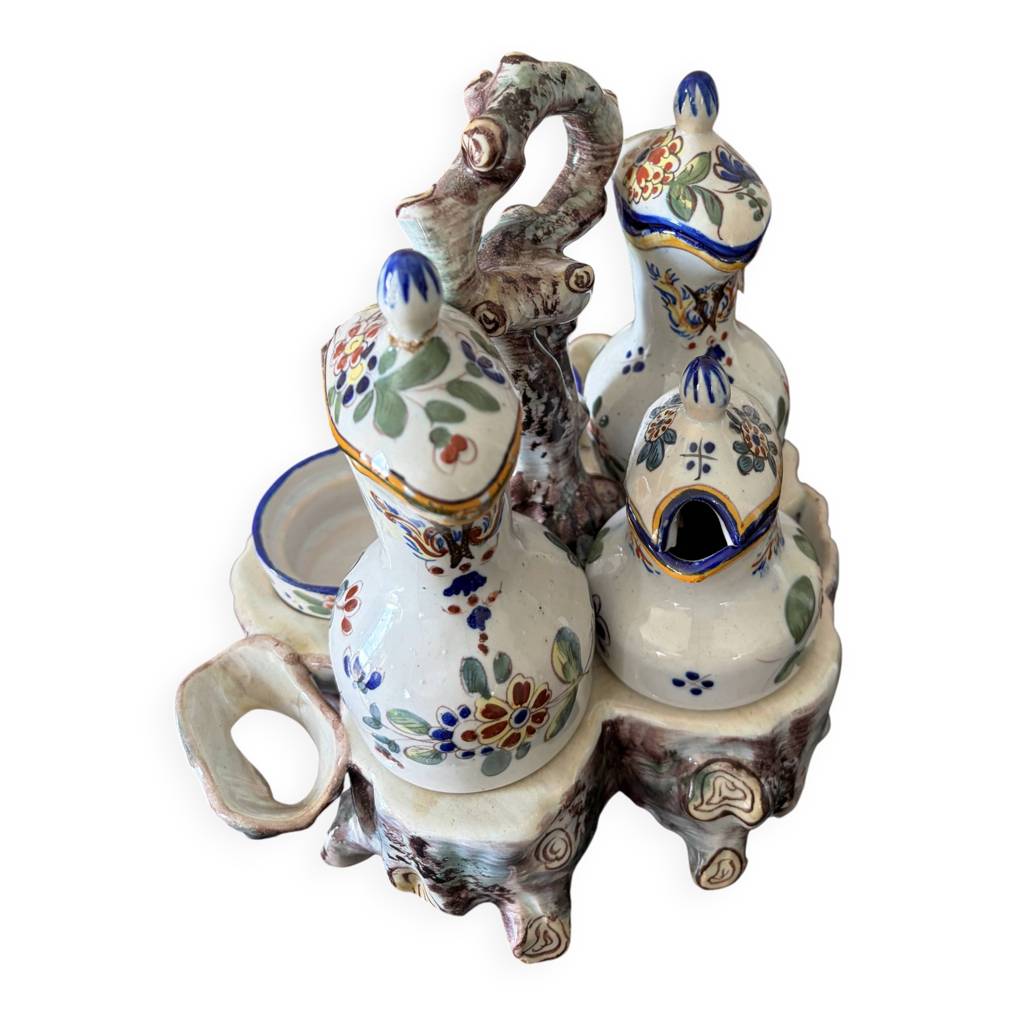 Set of porcelain oil dispensers
