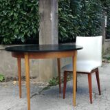 Expandable round dining table 2m46