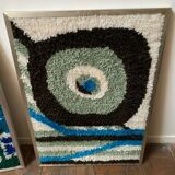 Pair of seventies wool wall tapestries