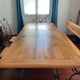 Dining set (two chairs, one armchair, one bench, and one table)