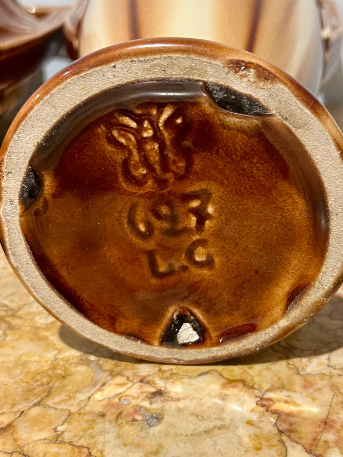 Pair of louis gueulle vases