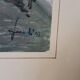 Watercolor depicting a glimpse of a canal in Venice or Chioggia signed
