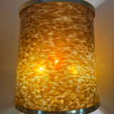 Lamp with printing roller