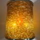 Lamp with printing roller