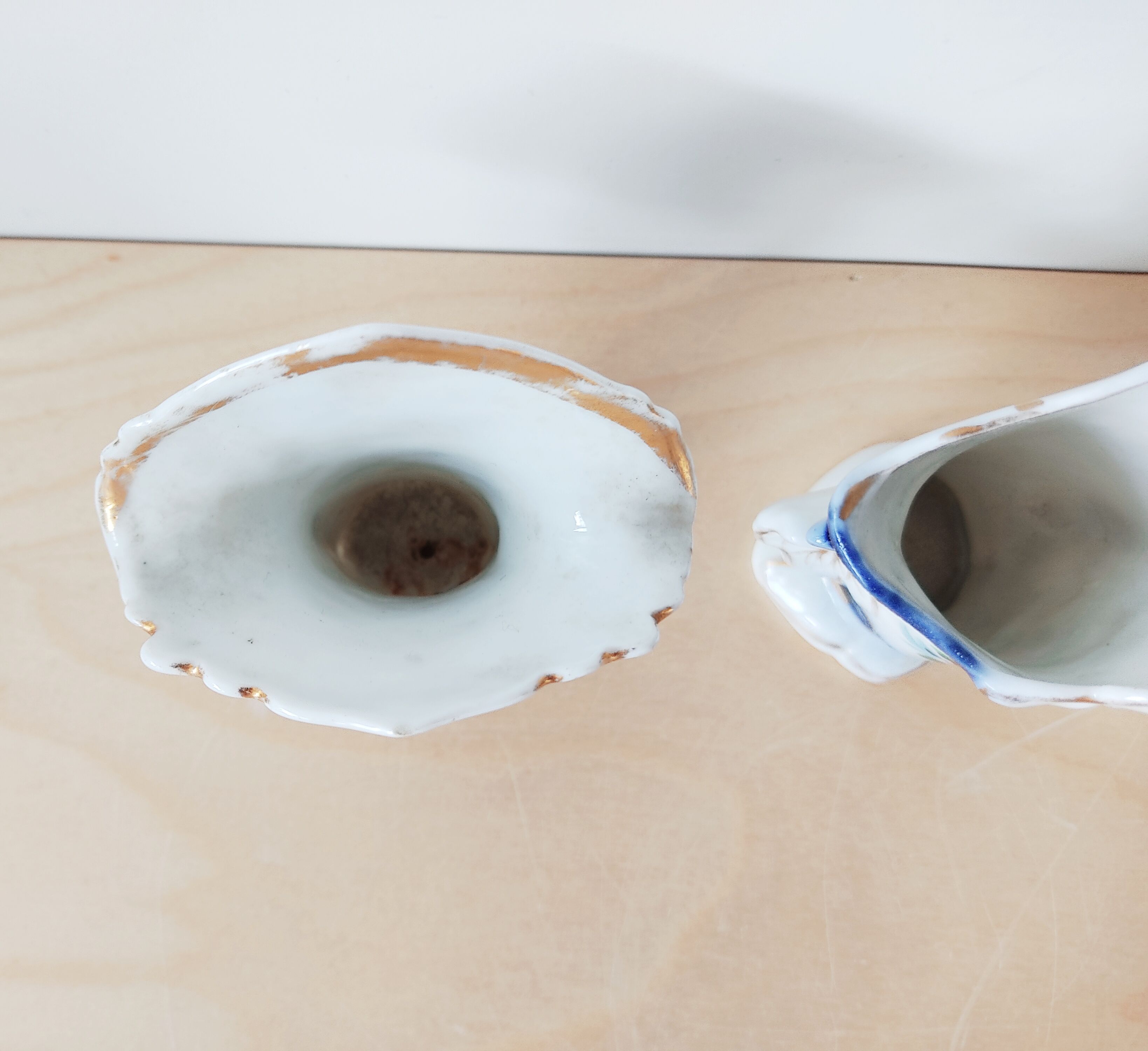 Ensemble de 3 vases cornets, vases de marié