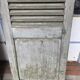 Old fir shuttered door
