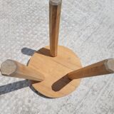 Low stool tripod raw wood