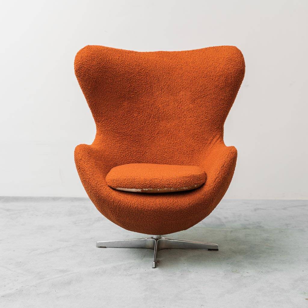Poltrona en bouclé anni '70 vintage modernariato