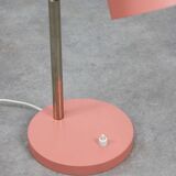 Mid-Century Modern Italian Table Lamp in Salmon and ChromeMid-Century Itali