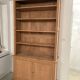 Solid oak library sandblasted