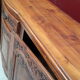 Solid cherry wood sideboard with 3 doors and 1 drawer