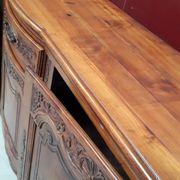 Solid cherry wood sideboard with 3 doors and 1 drawer