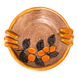 Corbeille à fruits en céramique allemande vintage de Zeller Keramik