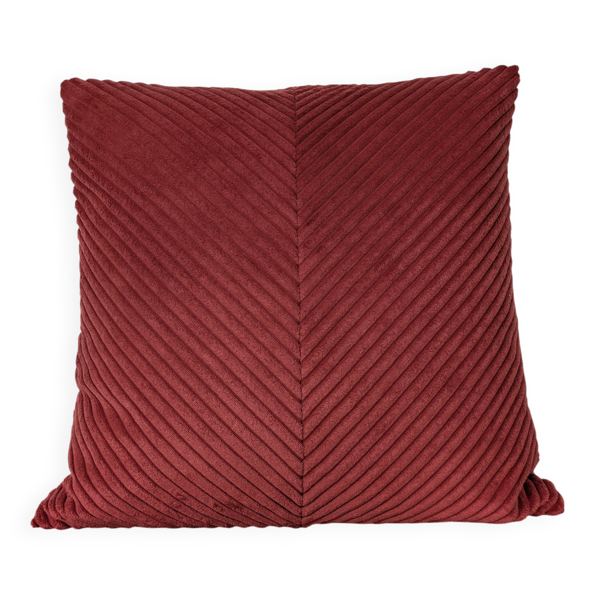 Chevron corduroy cushion