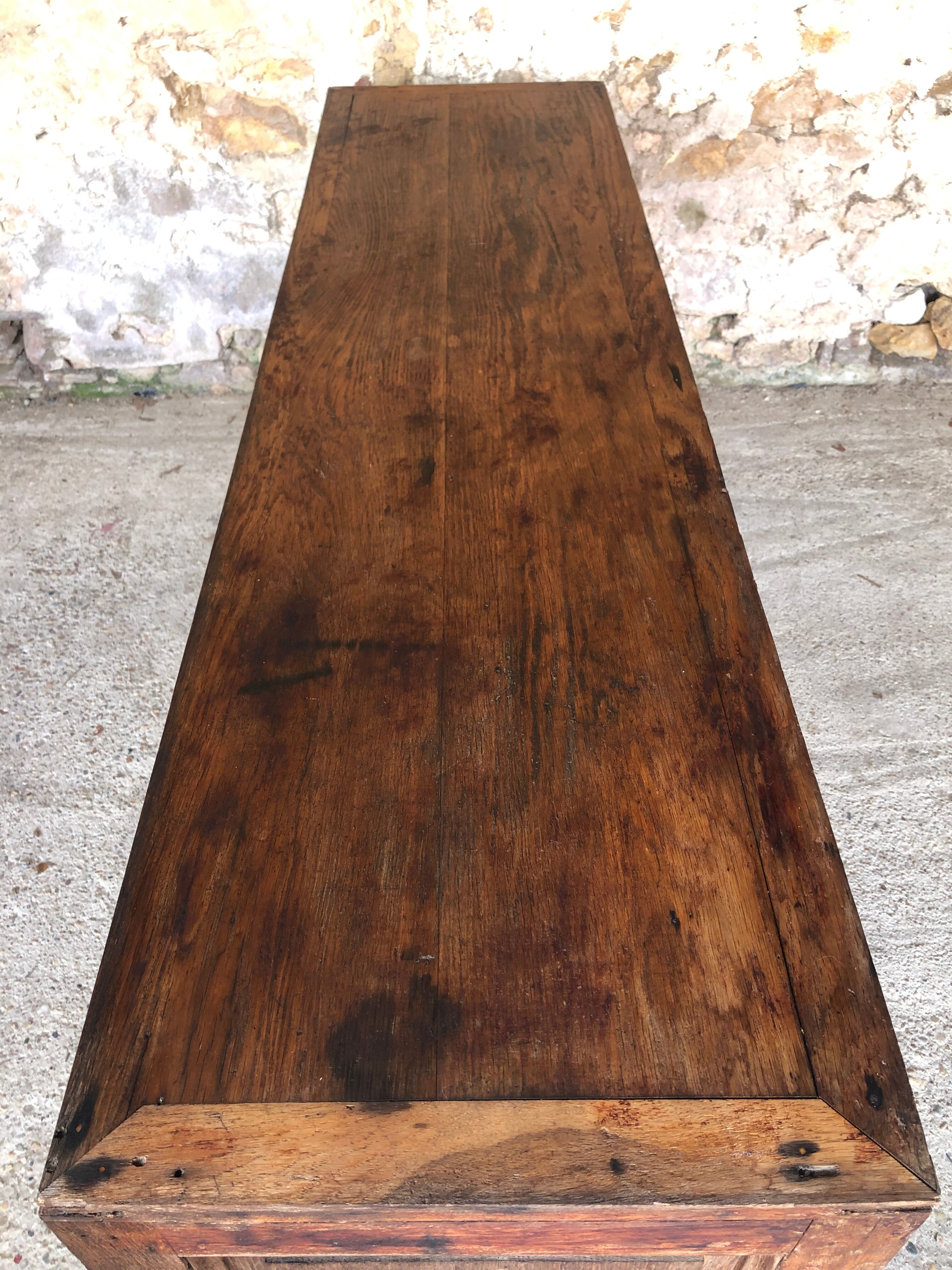 Cabinetmaker's workshop furniture with 12 drawers circa 30's/40's