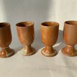 Selency x Monoprix Croisé Laroche pink stoneware mugs