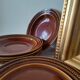 Assiettes marron St Amand