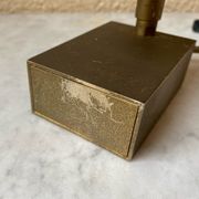 Halogen spot lamp solid brass modernist vintage design 70s