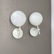 Set of Two white Ball Wall Lights by E. R. NEELE for Temde, Switzerland, 19