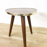 Formica tripod vintage pedestal table, 1960