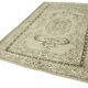 Handmade antique oriental beige carpet 186 cm x 265 cm