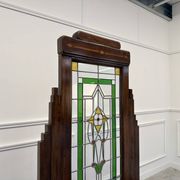 English Colonial Stained Glass Room Divider