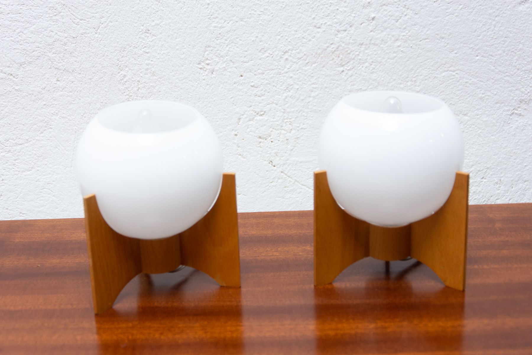 Table lamps Drevo Humpolec, Czechoslovakia, 1970