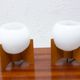 Table lamps Drevo Humpolec, Czechoslovakia, 1970