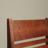 Set of 4 Dutch Hague School oak dining chairs, 1925-1935