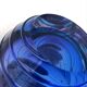 Murano Sommerso Perfume Bottle Signed with Polished Glass Faces 19cm