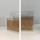 Pair of plexiglass magazine holders