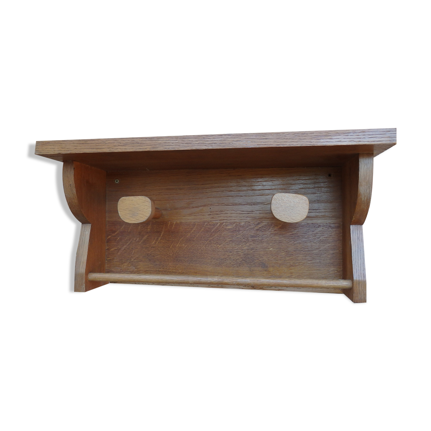 Vintage Scandinavian wall coat rack