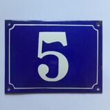 Plaque émaillée N°5