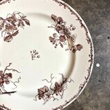 HB & Cie round brown ironstone dish