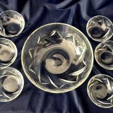 Baccarat fruit salad set salad bowl with 6 bowls table art