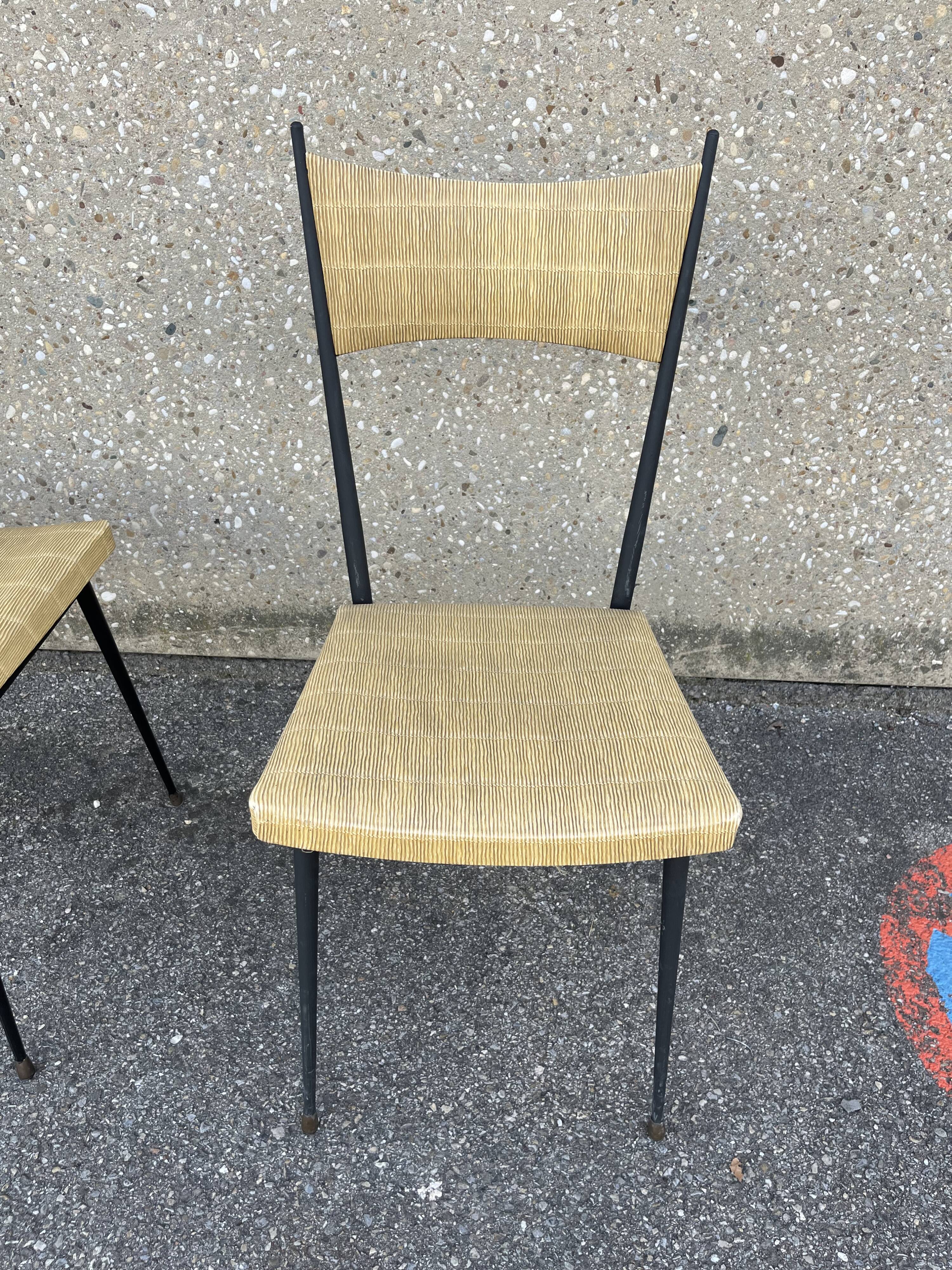4 chairs Vintage Colette Gueden