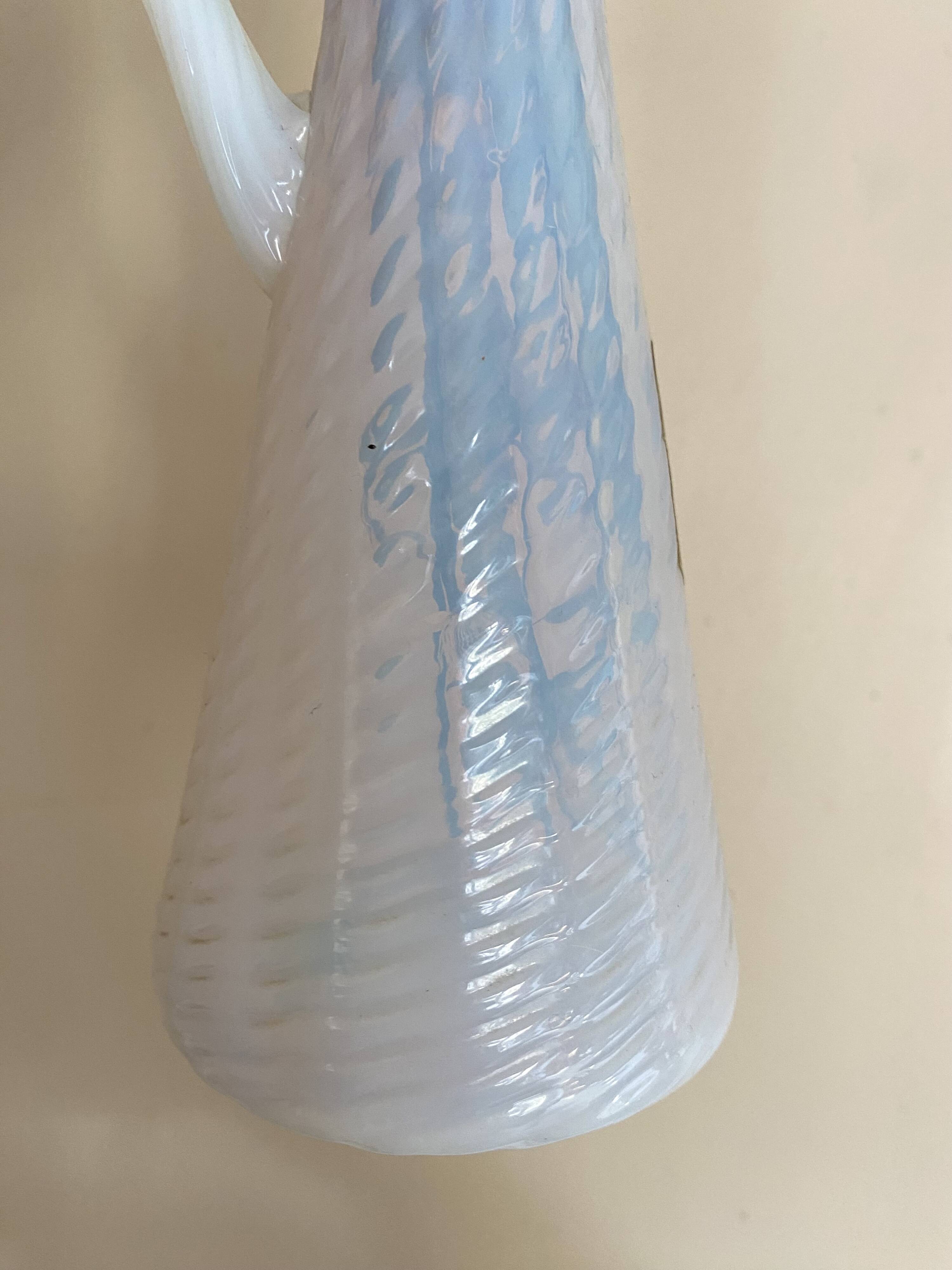 Opaline blown glass vase, Tuscany, Italy, 1960s-70s