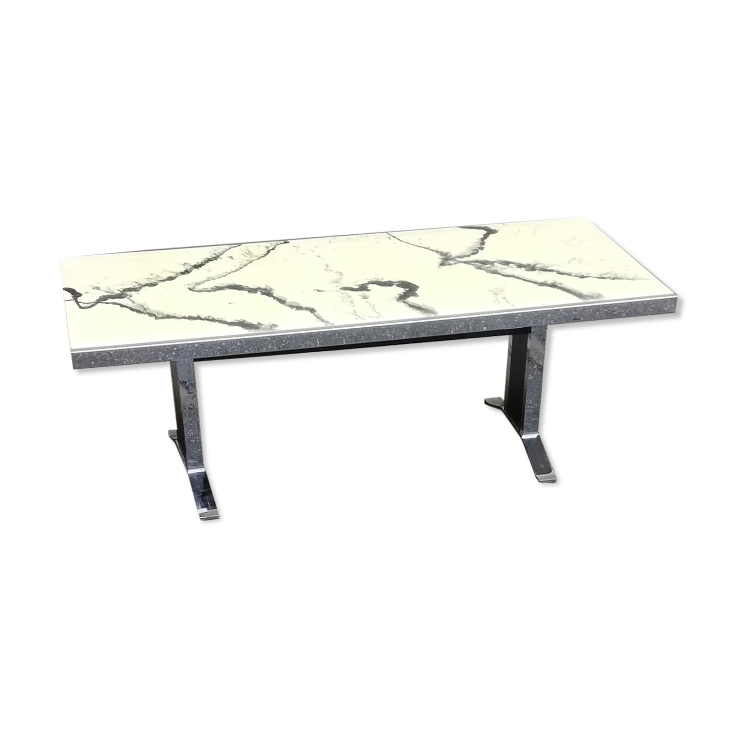 Vintage chrome and bakelite coffee table